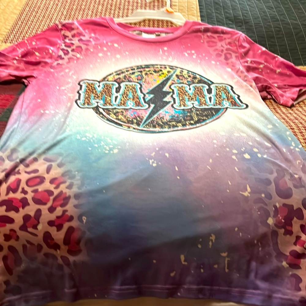 Leopard print Mama T shirt bundle